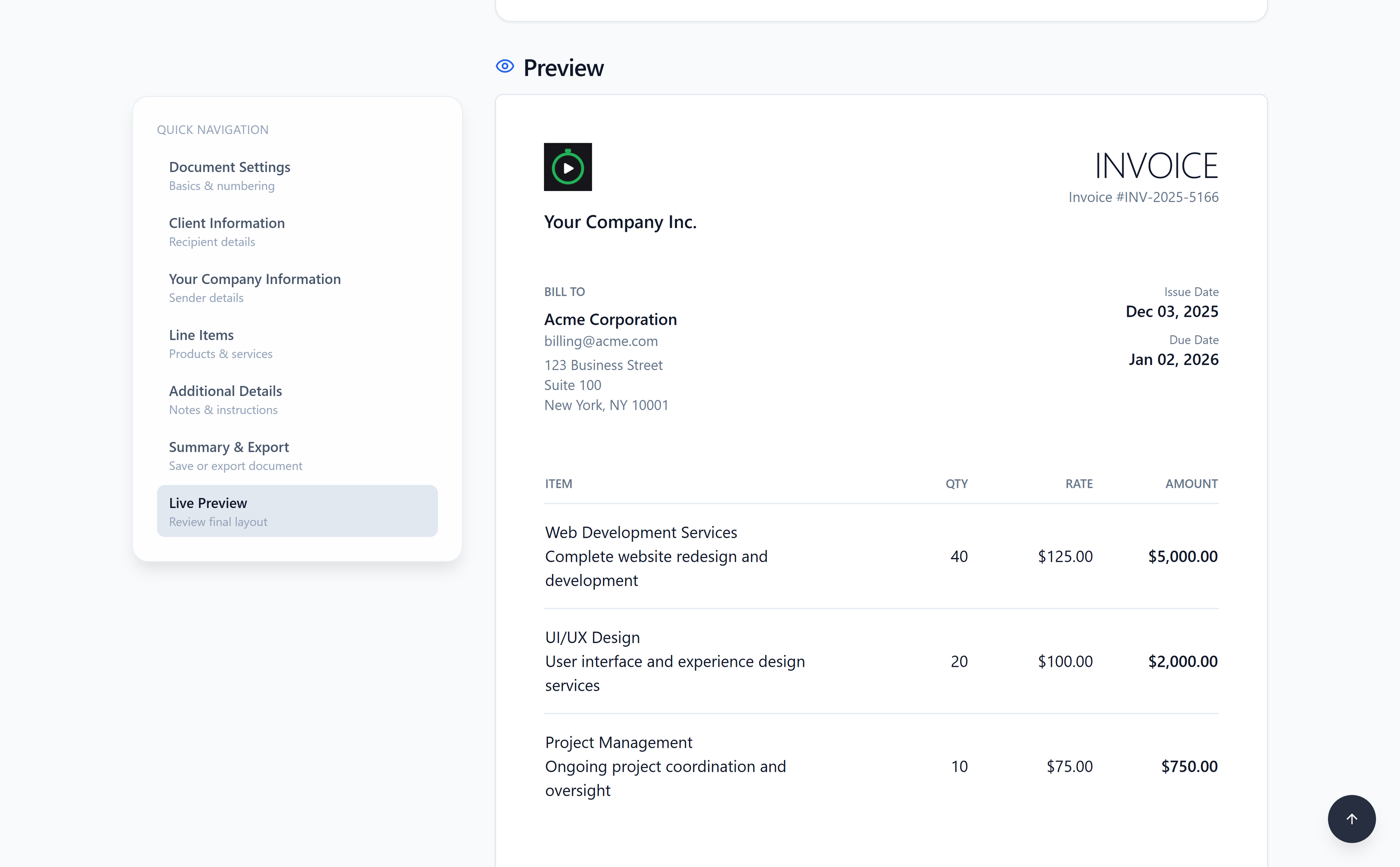 InvoicePro - Smart Invoice and Quote Builder gallery image 2