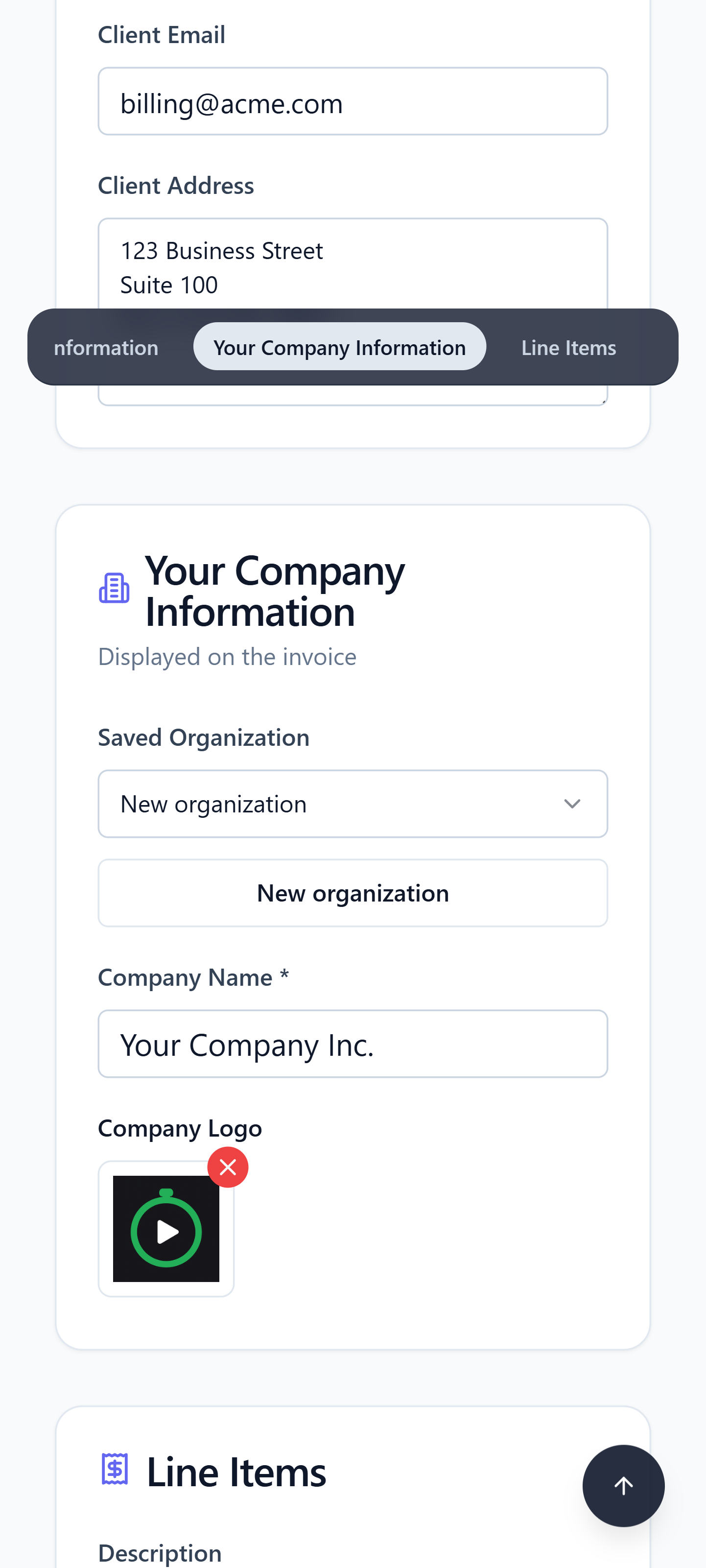 InvoicePro - Smart Invoice and Quote Builder mobile view 3